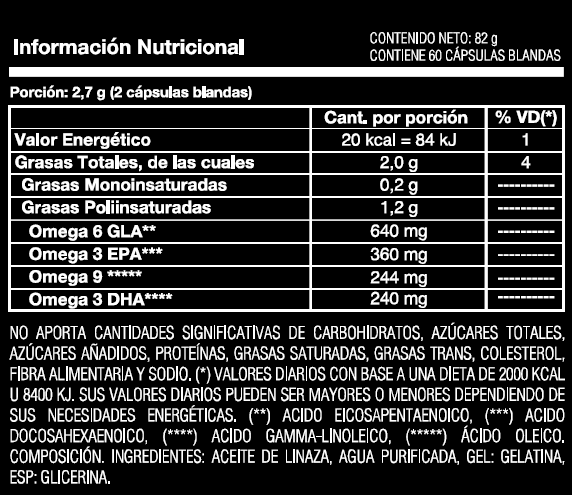 Omega 369 - Natural Nutrition 60caps